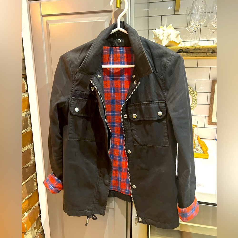 Topshop barn jacket - Navy - Size XS